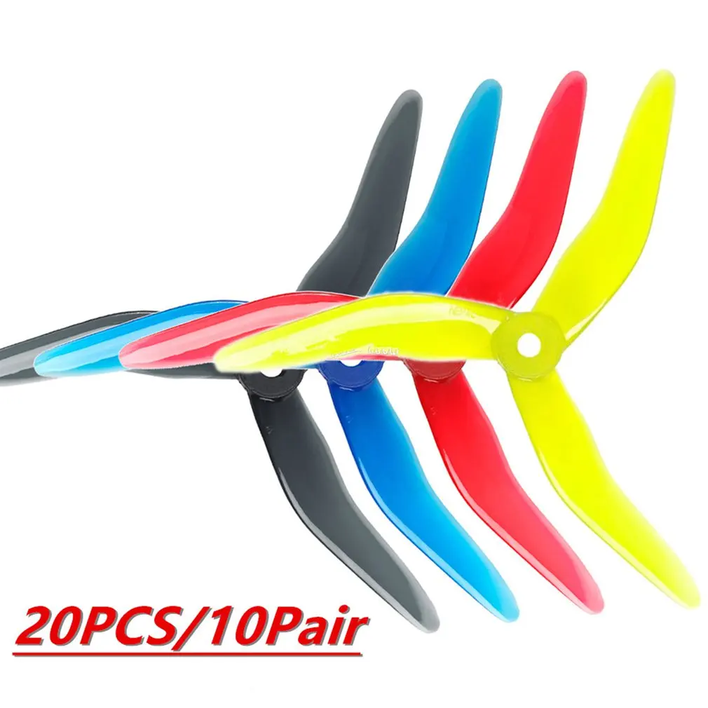 

10 Pairs DALPROP Nepal N1 5143 3 Blade FPV Propeller CW CCW POPO Freestyle for RC Drone FPV Racing 51433