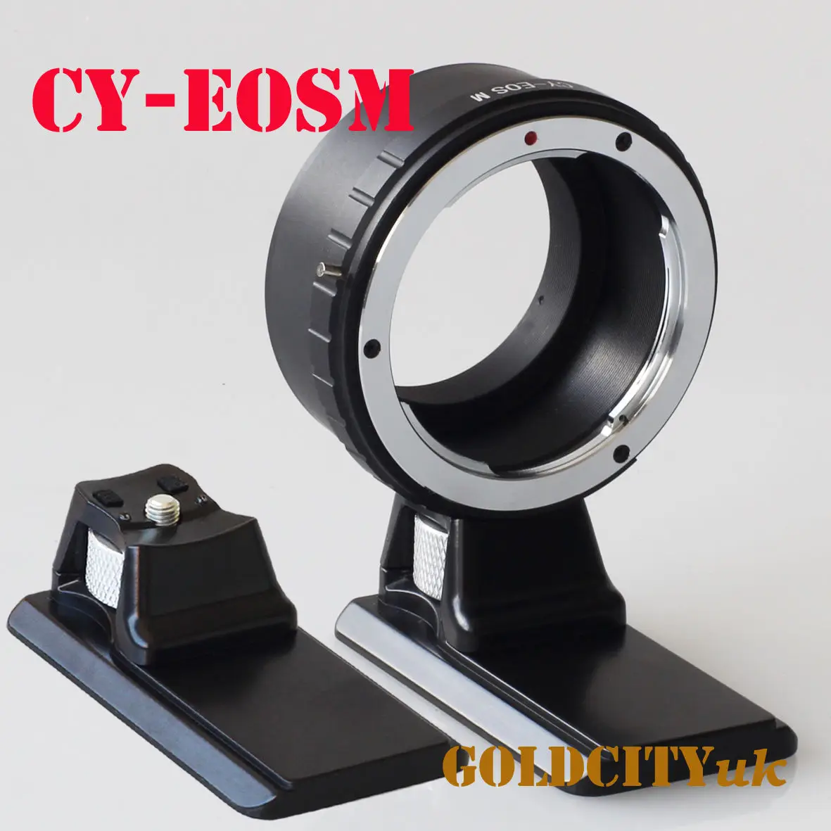 Кольцо адаптер Contax/Yashics CY Lens to EOSM Body с подставкой для штатива беззеркальной камеры