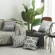 

Sofa Cushion Pillowcase New Modern Minimalist Bohemian Style Pillowcase Without Core Geometry Pillowcase