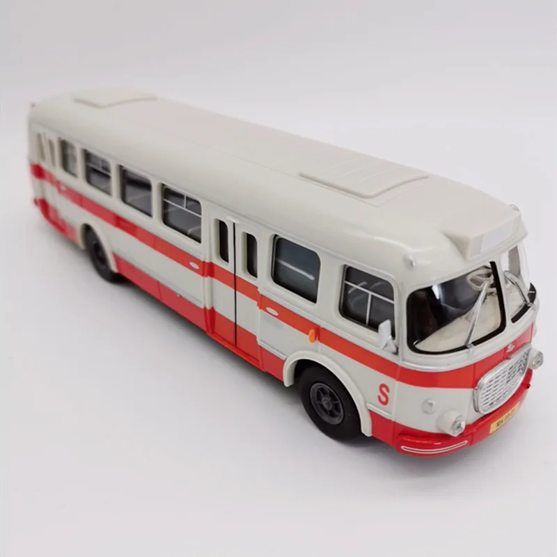 Beste Koop geschenkdoos verpakking bus, 143 abs plastic Skoda 706 RTO bus, simulatie plastic glijden speelgoed, hoge kwaliteit gift, gratis verzending