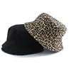 2022 Leopard Print Bucket Hat Reversible Fisherman Hat Outdoor Travel Panama Hat Sun Cap Hats For Men and Women ► Photo 2/6