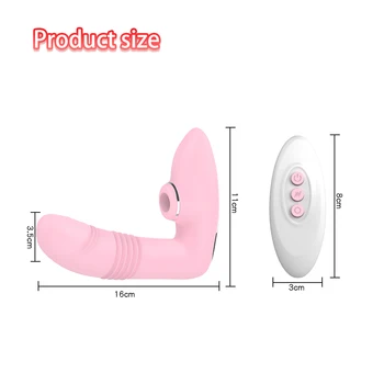 Telescopic Vibrator for Woman Wearable Heating Butterfly Dildo Panties Vibrators Adult Sex Toys Anal G Spot Clitoris Stimulator 6