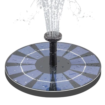 

Solar Fountain with Battery Backup 2.5W Bird Bath Fountain Free Standing Solar Powered Fountain for Birdbath Pond Pool Garden