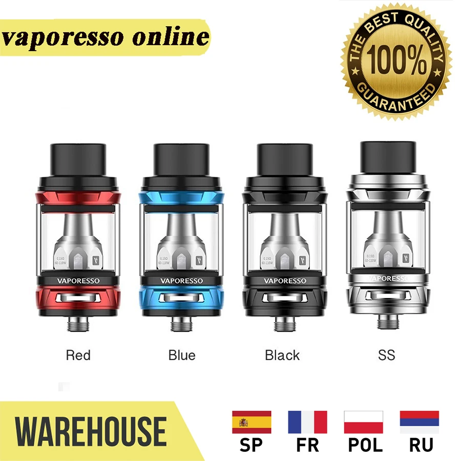 Оригинальный бак Vaporesso NRG 5 мл с 0 15 Ом GT4/GT8 Головка Катушки атомайзер Mathch Revenger TC MOD