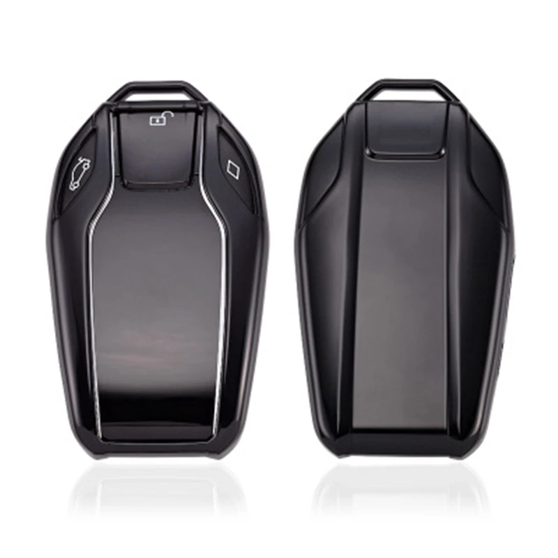 Мягкий TPU чехол для автомобиля брелок крышка для защиты для BMW /8 7 серия I12 730 740 750 760 G11 G12 G20 G30 защиты Чехлы для автомобильных ключей - Название цвета: 7-Black