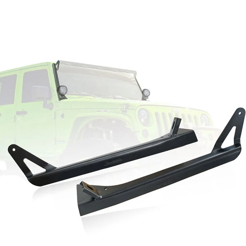 2PCS 52inch LED WORKING LIGHT BAR WINDSHIELD HOT BLACK MOUNTING BRACKET FOR 07-16 JK JEEP WRANGLER 4X4 LAMP HOLDER | Автомобили и