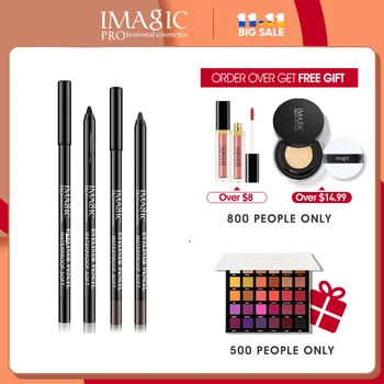 

Imagic Black Waterproof Gel Eyeliner Pen Pencil Makeup Beauty Cosmetic Tool+1pcs Pencil sharpener Makeup Brand