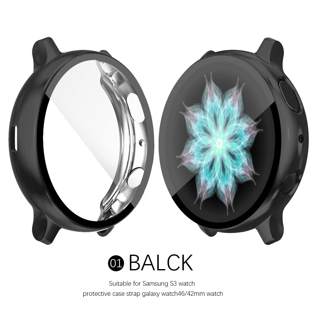 Soft TPU Bumper Full Around Screen Protector Cover Case for Samsung Galaxy Watch Active2 afbeelding