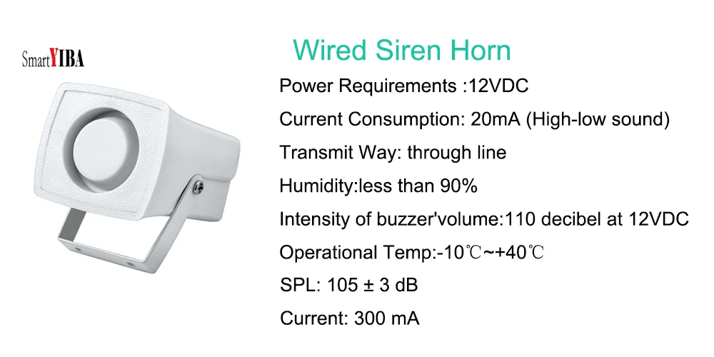 wired siren horn