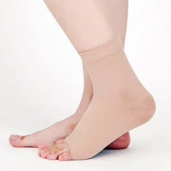 

2 Pairs Ankle Support Brace Elastic Compression Wrap Sleeves Pain Ease for Sprains Strains Arthritis in Foot and Ankle