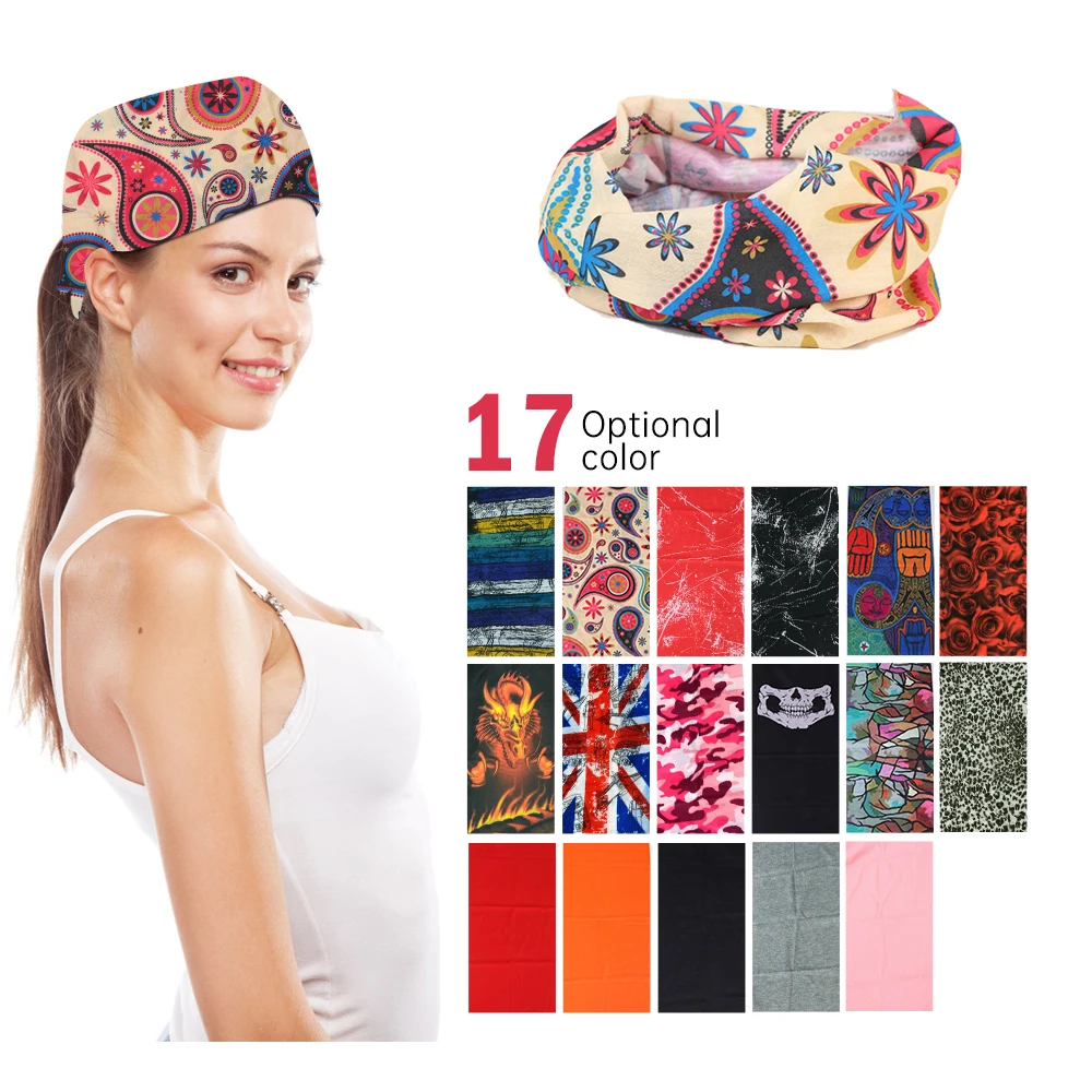 

Outdoor Sport Hiking Scarves 31 Styles Unisex Hiking Magic Scarf Seamless Bandana Riding Sweat Absorption Elasticity Sunscreen