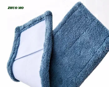 

1pcs 43*15cm Thickened absorbent coral Microfiber fleece Mop Head Cloth cover The Mop To Replace Cloth Household Cleaning