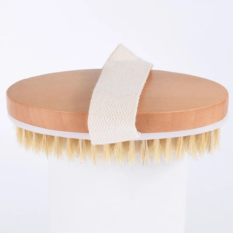Деревянная щетина для ванны, душа, щетка для горячего сухого тела, Мягкая натуральная щетина, спа-ванна, душевая щетка, спа щетка для тела, без ручки