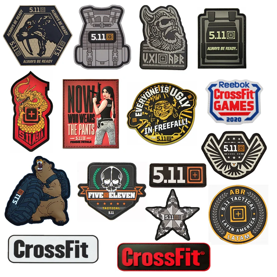 Tiger Head Abr 511 Crossfit Tactical Vest 3d Pvc Patch Military Armband
