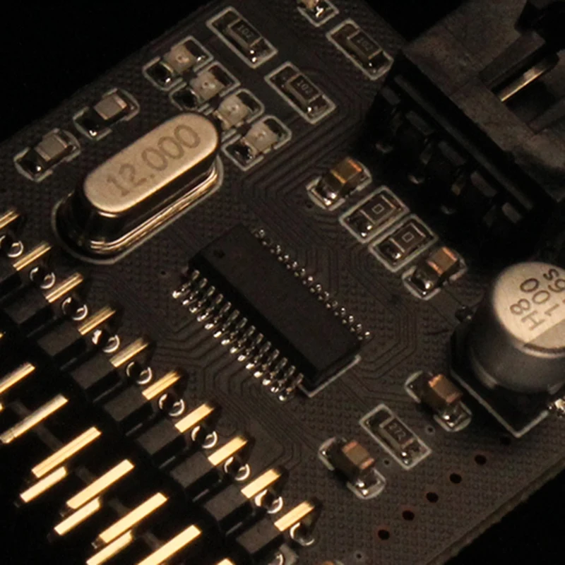 Материнская плата USB 2 0 9Pin интерфейс разветвитель папа от 1 до 4 Женский