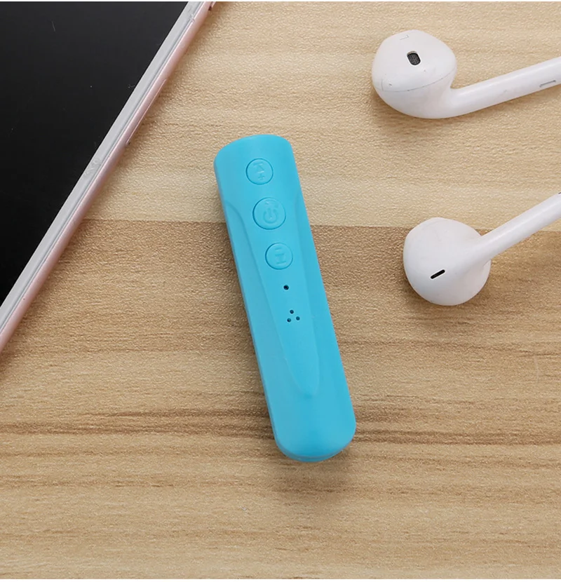 Audio Receiver Bluetooth 4.2 Adapter Collar Clip 3.5mm Jack Hands Free AUX Car Speaker Headset Audio Receiver Compatible Camera