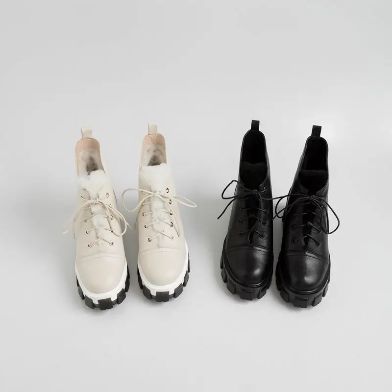 MORAZORA/Новинка года; ботинки из натуральной кожи; женские брендовые зимние ботинки на шнуровке; высококачественные женские ботильоны