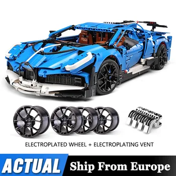

Mould King MOC Technic Supercar Bugattis Model La Voiture Noire Building Blocks Bricks Sets Kids Toys Compatible with 20086