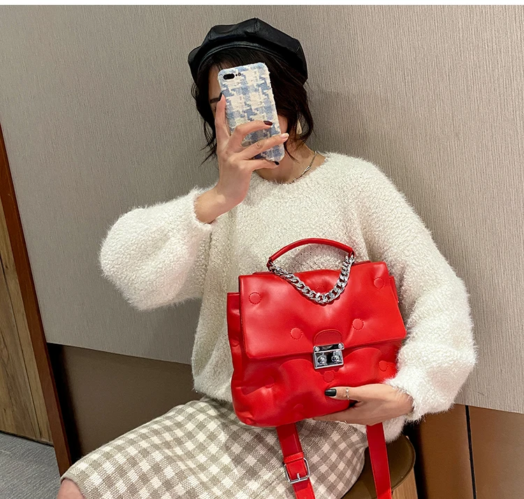 с доставкой 2021Winter Retro Women's Shoulder padded quilted Bag luxury designer handbag Shopper Bags Space Pad Cotton Female с доставкой 2021Winter Retro Women's Shoulder padded quilted Bag luxury designer handbag Shopper Bags Space Pad Cotton Female