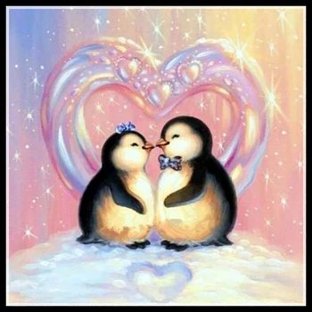 

Diamond Painting Painted Cartoon Animal Penguin Mosaic Embroidery Animal Cross Stitch Embroidery Crafts