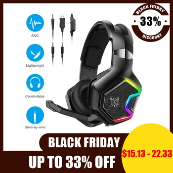 

PRO LED lights Gamer headphones with microphone 7.1 Surround Sound for Xbox One PS4 PC Nintendo Switch Tablets Gaming Headset