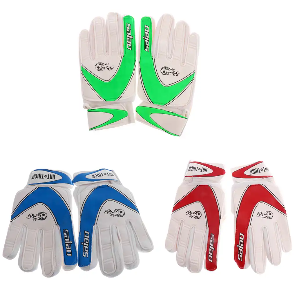 youth soccer goalie gloves with finger savers