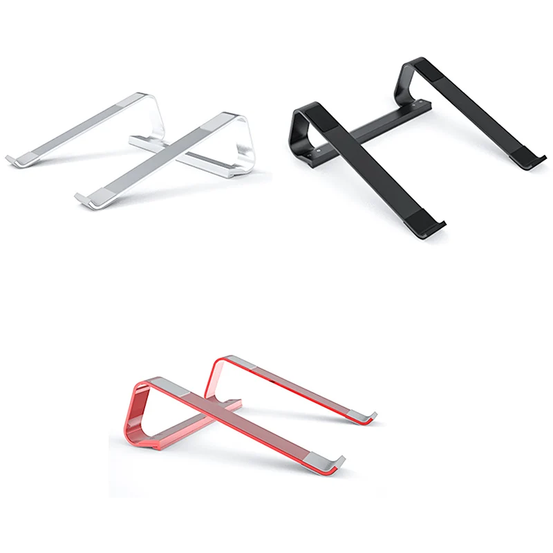 Simple Laptop Cooling Base Aluminum Foldable Portable Bracket Notebook Support for Macbook Air Pro Desktop Stand