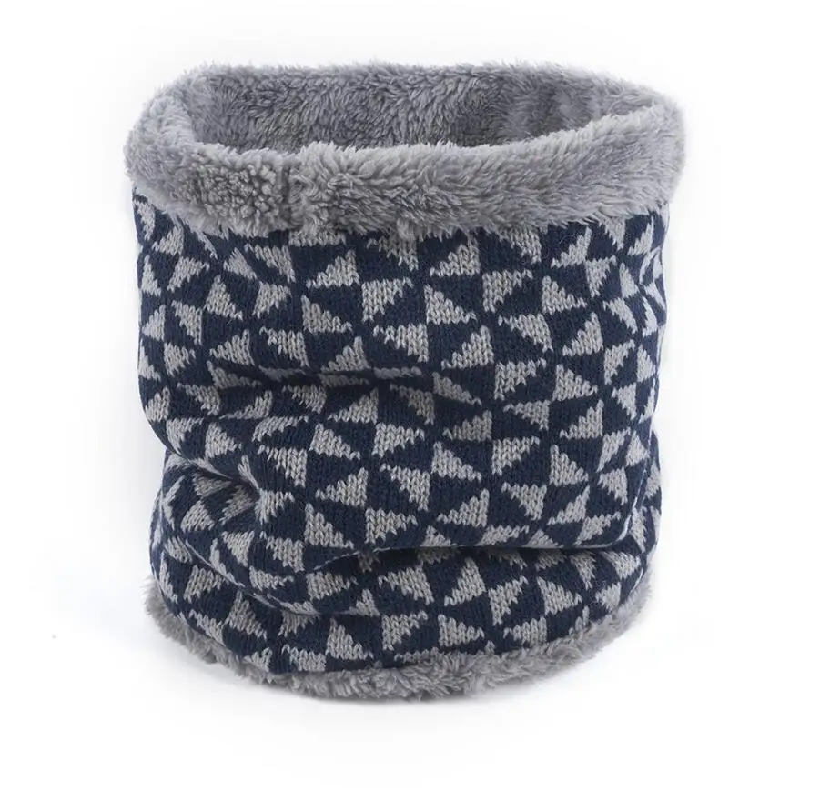 color6 Aswinfon Cable Knit Снуд шарф Зимний шарф на шею с флисовой подкладкой шарф утолщенный для мужчин и женщин двухслойная флисовая подкладка вязаный - Цвет: color6