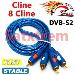 Satxtrem MP Cline HD TV Player Cable Espa Line Europe V8 V9 Nova for 8 lines