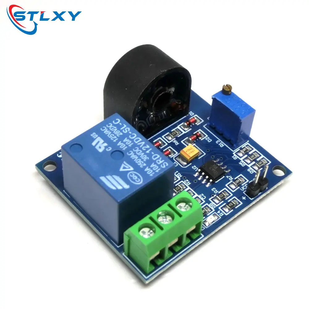 5A Overcurrent Protection Relay Module AC Current Detection Board 5V/12V/24V Relay ZMCT103C Current Transformer