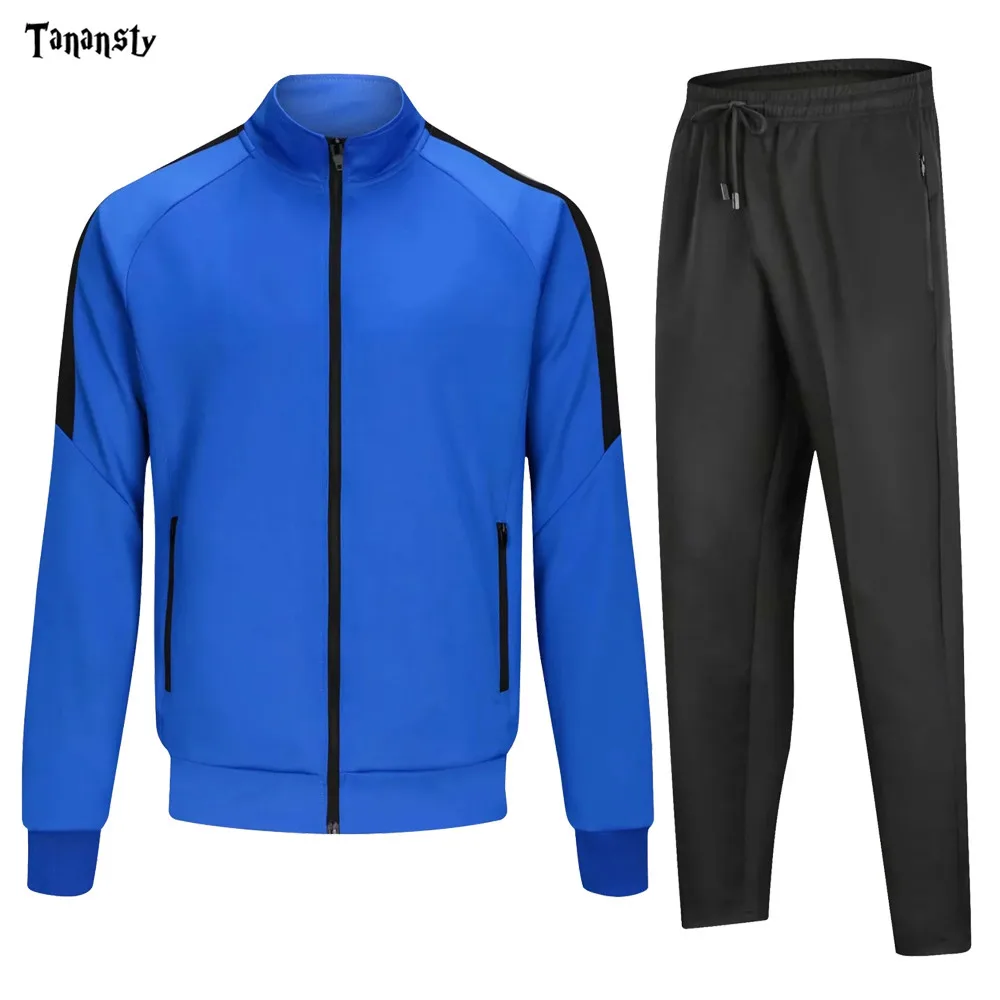 Kid Winter Football Tracksuits Men Long Sleeve Jacket Adult Soccer