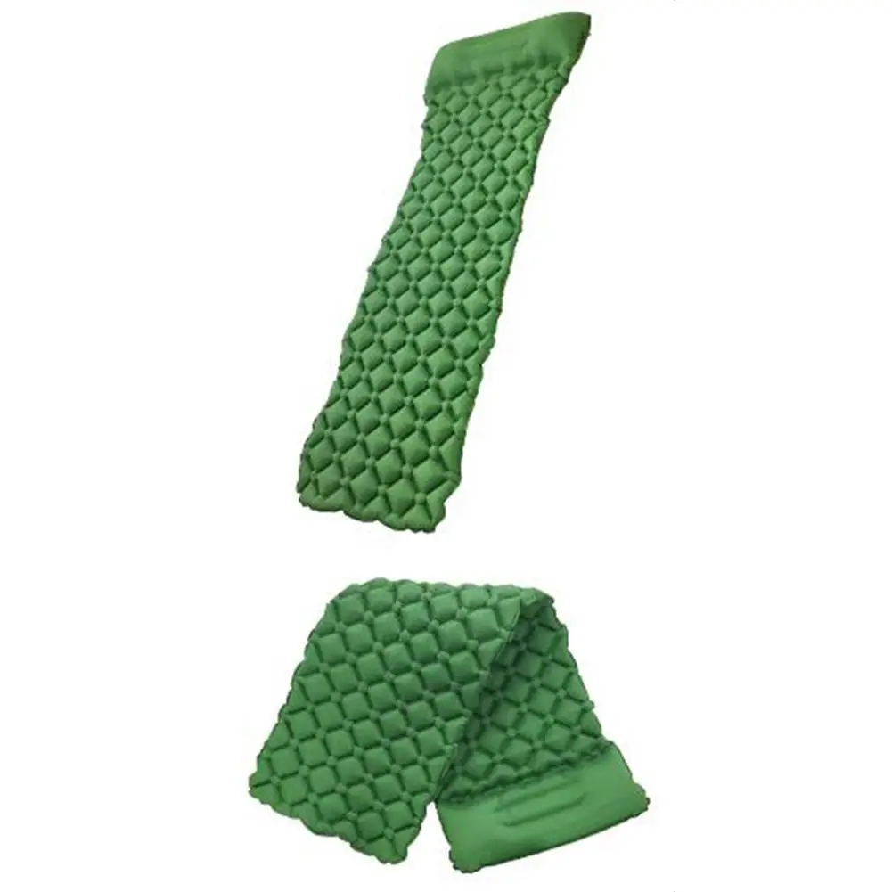  HiMISS Outdoor Inflatable Mat TPU with Pillow Bed for Camping Beach Sleeping Outdoor Camping Picnic