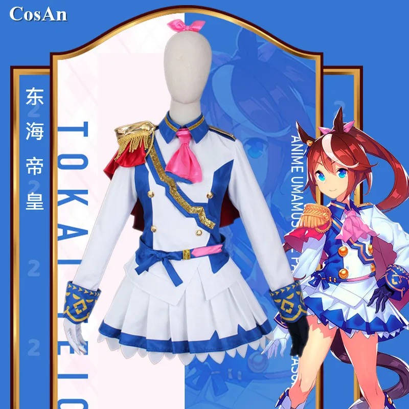 

Горячая игра Umamusume: красивая обувь в стиле Дерби Tokai Teio милые маскарадные костюмы боевая униформа женский активности вечерние Одежда для ролевых игр XS-XL