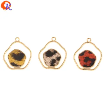 

Cordial Design 50Pcs 25*29MM Jewelry Accessories/DIY Pendant/Hand Made/Irregular/Leopard Print Effect/Charms/Earrings Findings