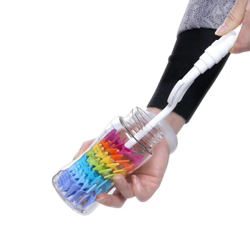 

Baby Bottle Brush Nipple Brush 360-degree Rotating Head Cleaning Cup Brush Baby Nipple Milk Bottle Cup brush tool cleaning