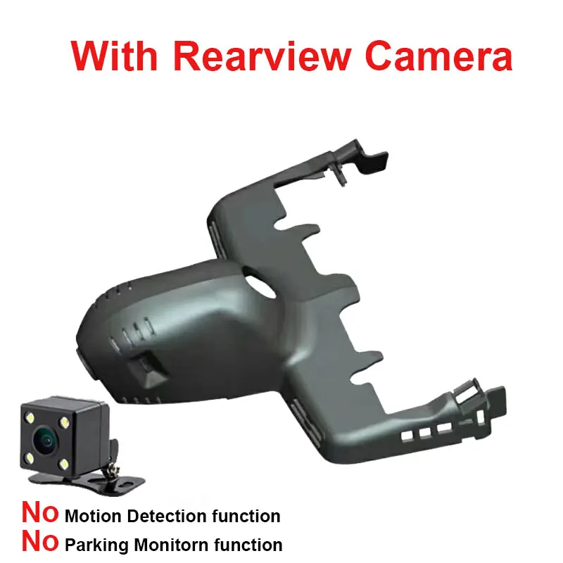 Kampacar HD Wifi Автомобильные видеорегистраторы с двойным объективом Dash Cam Авто Recoder для BMW X5 высокая конфигурация Deluxe G05 автомобильный Wifi DVR Dash камера - Название цвета: With Rear Lens