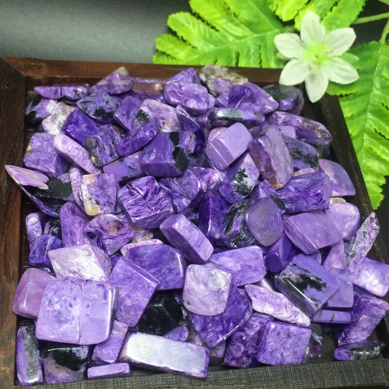 Камни с фиолетовым кристаллом Charoite щебень минерал|Камни| |