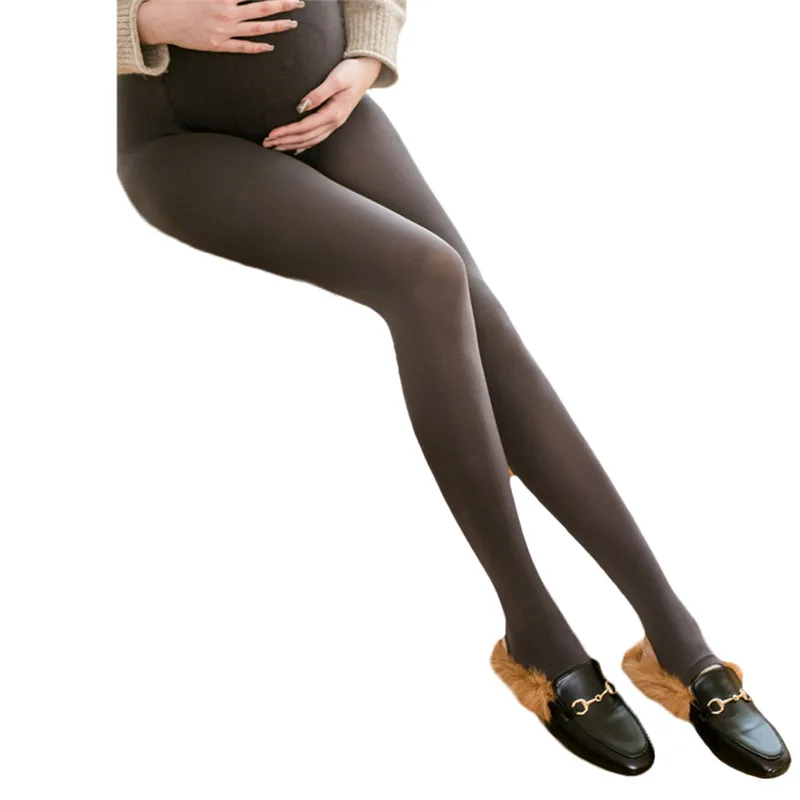 320D Колготки для беременных женщин колготки леггинсы чулки для беременных мягкие теплые штаны с высокой талией для беременных осень-зима леггинсы