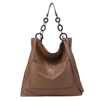 

Leather Shoulder-bag Women's 2020 New Style Casual WOMEN'S Bag Large Bag Large Capacity Shoulder Bag