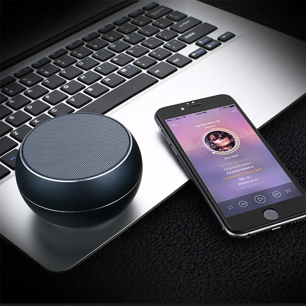 Портативный светодиодный светильник, мини bluetooth-колонки с HD аудио и усиленным басовым объемным громкоговорителем для Android Iphone