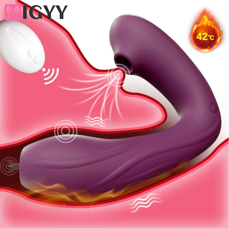 Vibrateur à succion clitoridienne 10 vitesses stimulateur_voghion.com