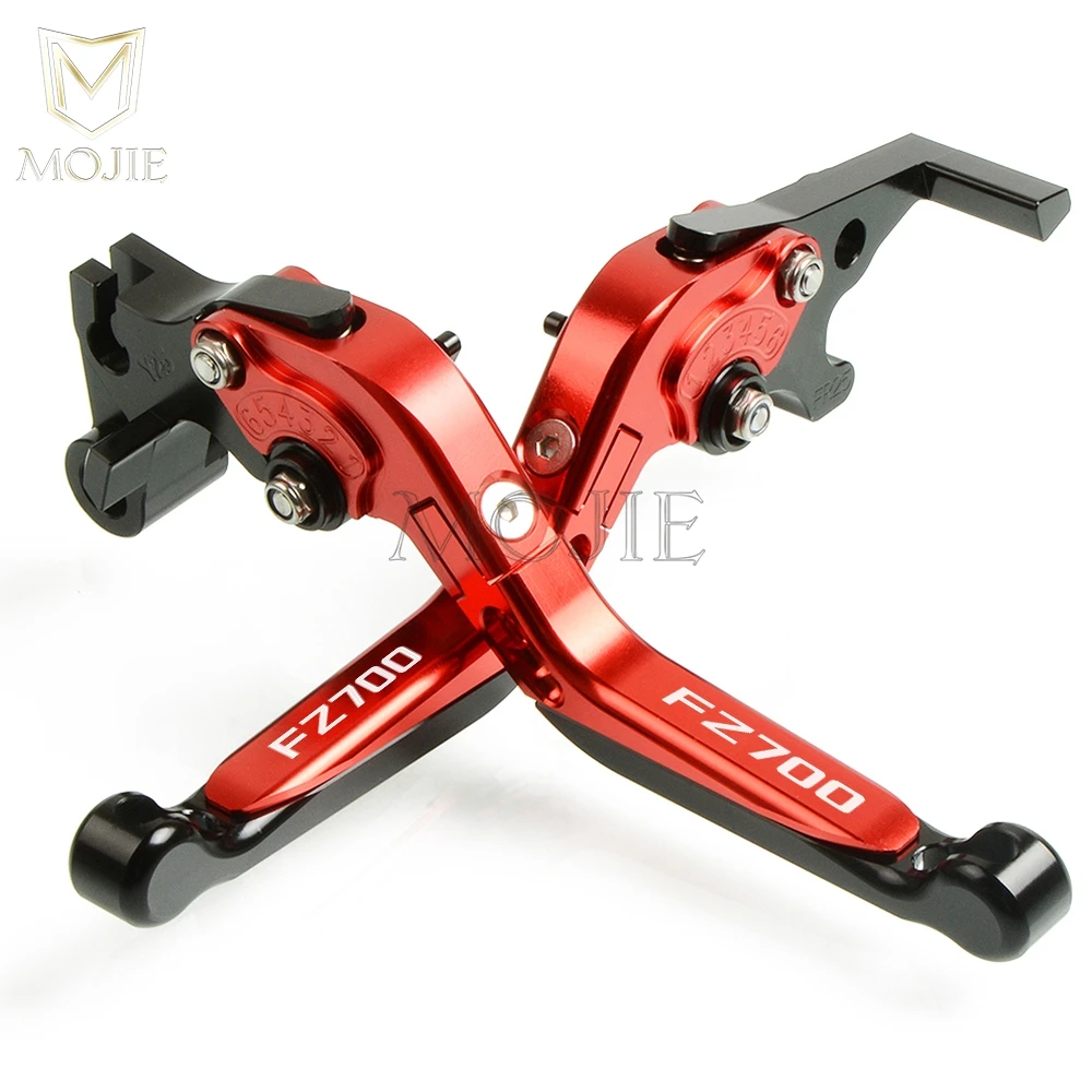 Red Black Аксессуары для мотоциклов CNC Алюминиевые Регулируемые Складные Выдвижные тормозные рычаги сцепления для YAMAHA FZ700 FZ 700 GENESIS 1987 - Цвет: Red Black