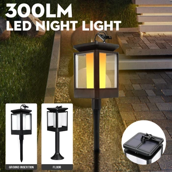 

Solar Power Flame Lamp 5V 300 Luminous Flux Effect LED Bulb Light For Garden Yard Decoration Energy-saving High-brightness