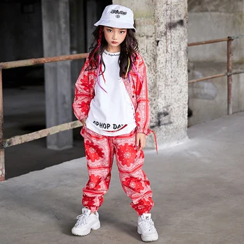 

New Year'S Day Girls Jazz Dance Costume Children'S Loose Street Dance Hip Hop Costumes Boys Festival Performance Clothes DWY2517
