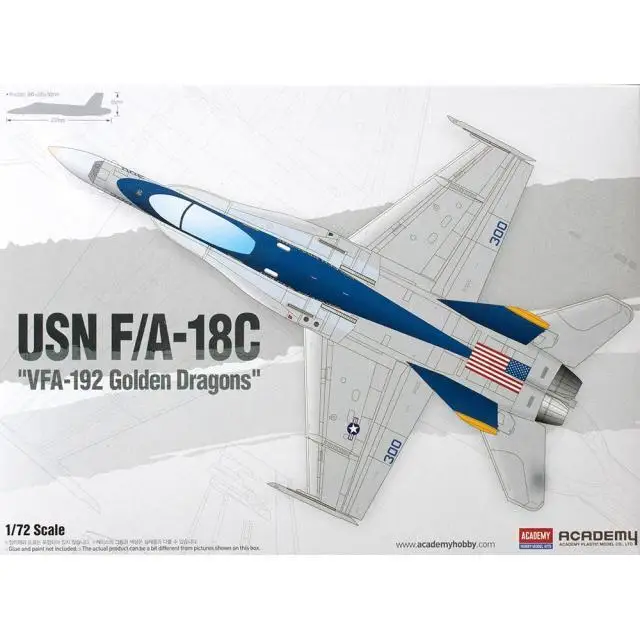 F/A-18 C Hornet Перевозчик самолета "VFA-192 золотой дракон" Сборная модель игрушки