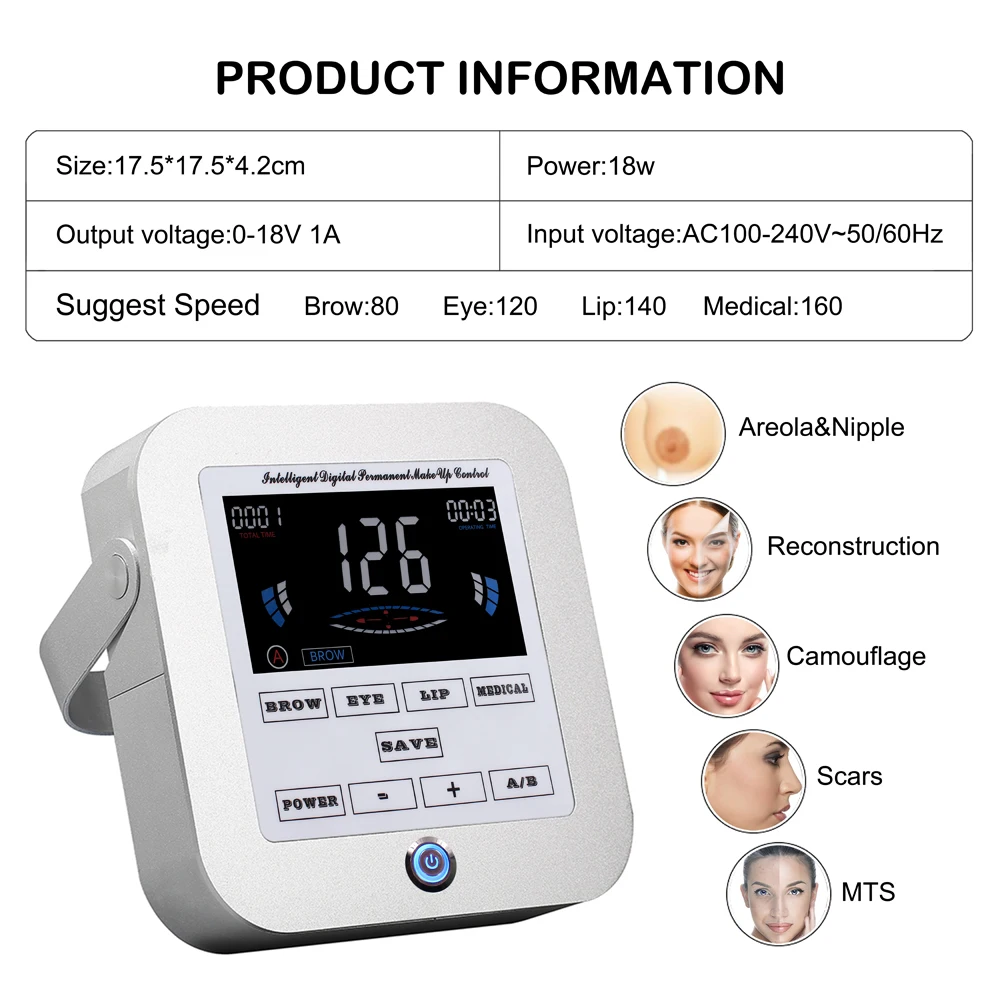Koop Biomaser Nieuwe Permanente Make Up Machine Wenkbrauw Tattoo Professionele Digitale Apparaat Machine Wenkbrauw Lip Pen Machine Sets CTD003 2