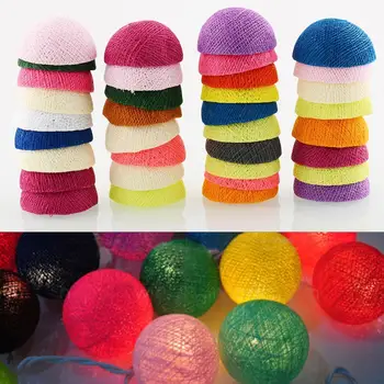 

Cotton Ball Lights LED String Light White+Yellow+Green 1.8M 10LED 220V Decor Christmas Cotton Ball Wedding Bedroom