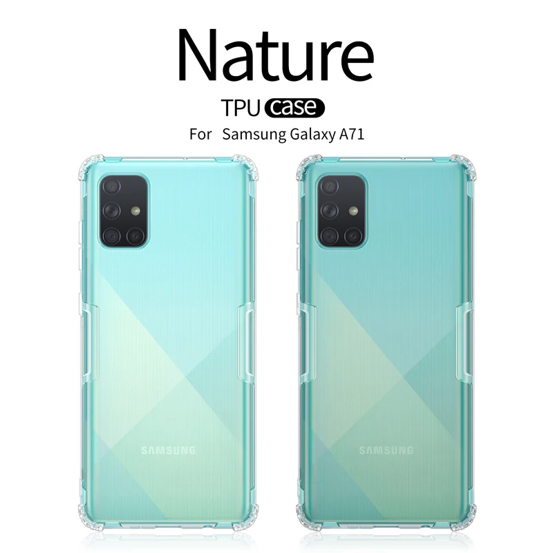 Прозрачный мягкий силиконовый чехол Nillkin для Samsung galaxy a51 a71|Бамперы| |