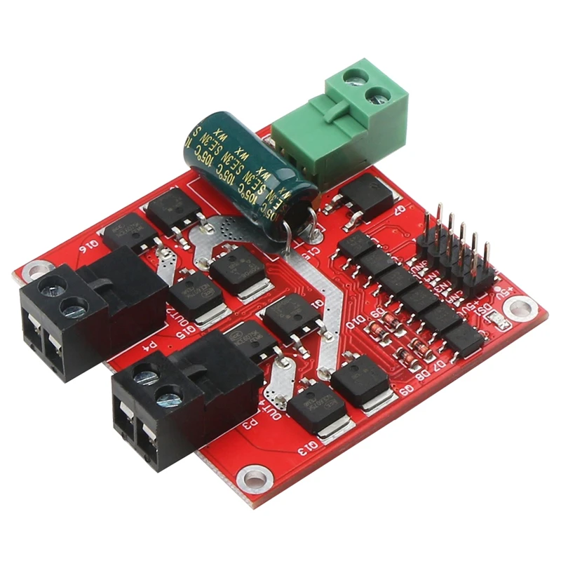 

L298 Dual H Bridge Motor Driver DC 6.5V-27V 7A Motor Control Board, 12V/24V Electric Motor Control Module, Industrial 160W PWM M