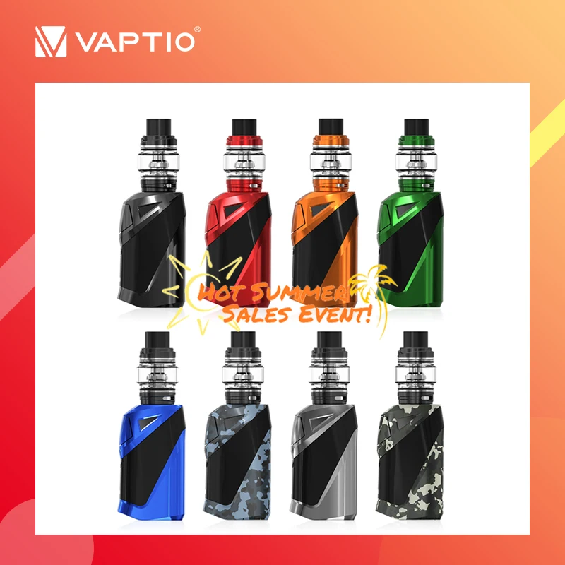 

Vaptio Ironclad Frogman C Tank Kit E-Cigarette Vape 50W 6 ML TOP Filling Starter Kit 2600mAh built-in battery